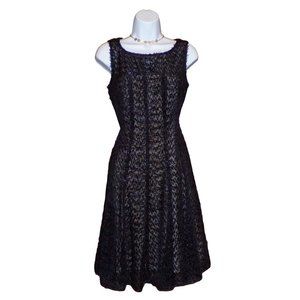 J. Taylor Eyelash Fit & Flare Dress